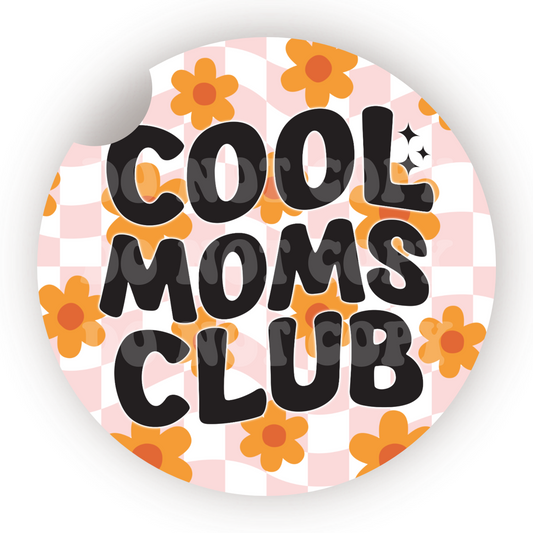 Cool Moms Club Car Coaster Sublimation Transfer (Set of 2)
