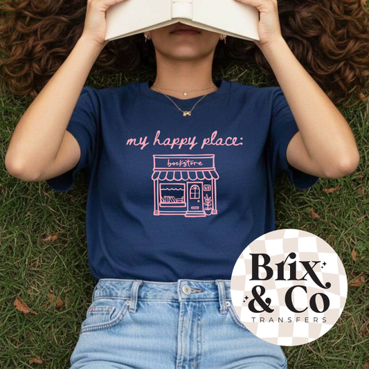 My Happy Place: Bookstore Single Color (Pink)