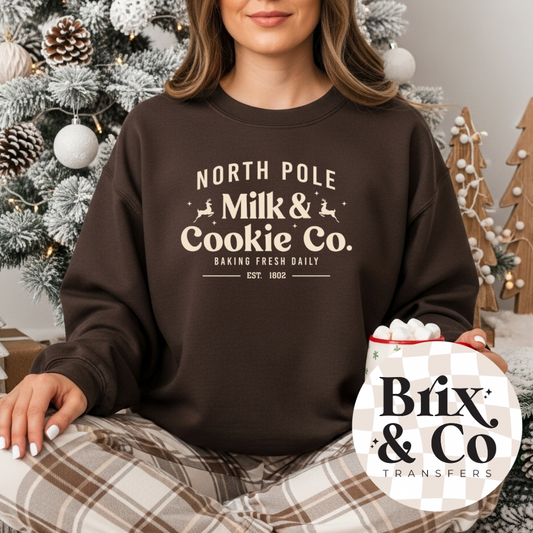 North Pole Milk & Cookie Co Single Color (Beige)