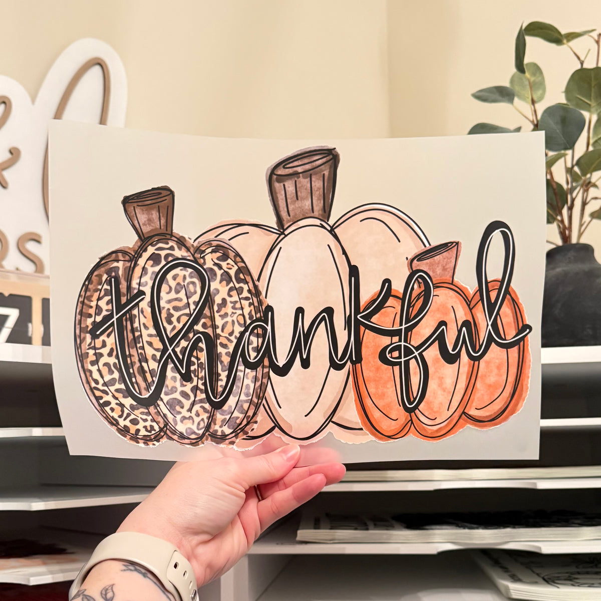 Thankful Pumpkins DTF HOT PEEL