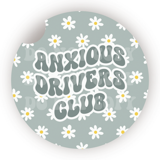 Anxious Drivers Club Car Coaster Sublimation Transfer (Set of 2)