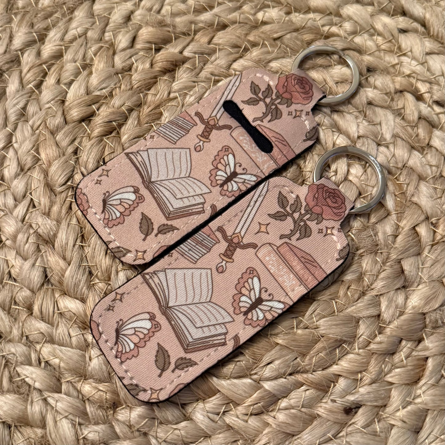 Romantasy Chapstick Holder Keychain