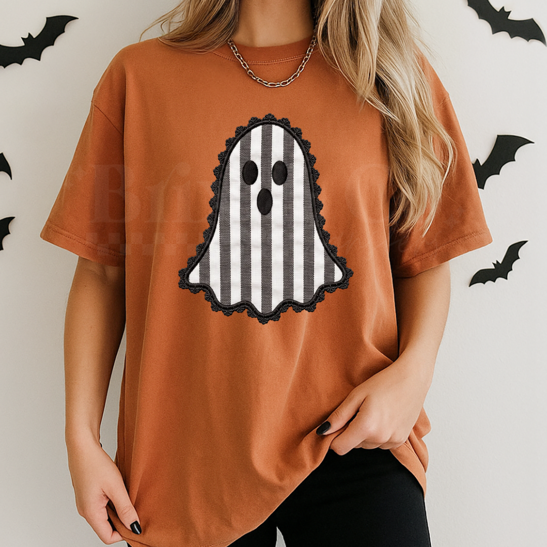 Striped Ghost DTF HOT PEEL