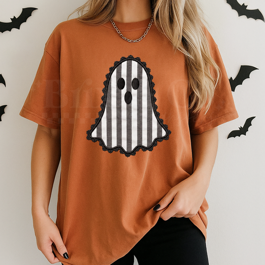 Striped Ghost DTF HOT PEEL