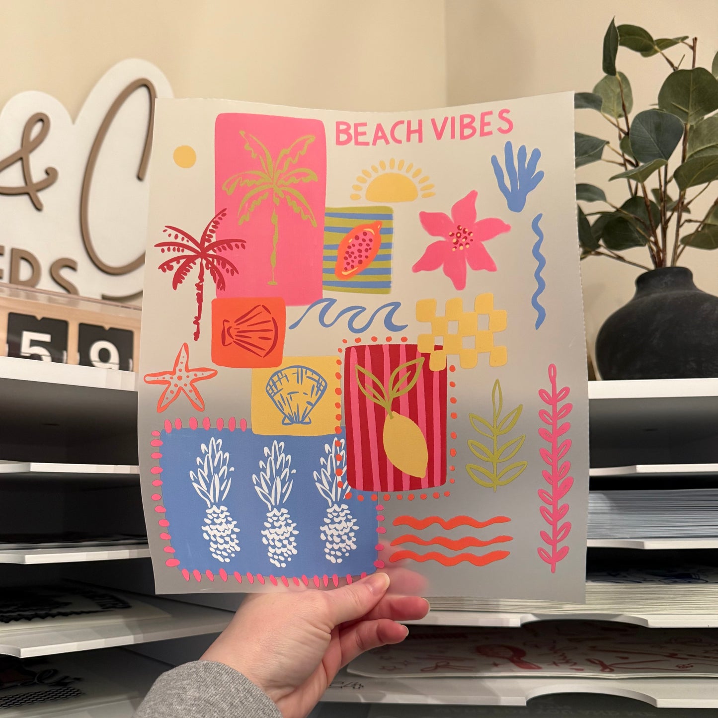 Beach Vibes DTF HOT PEEL
