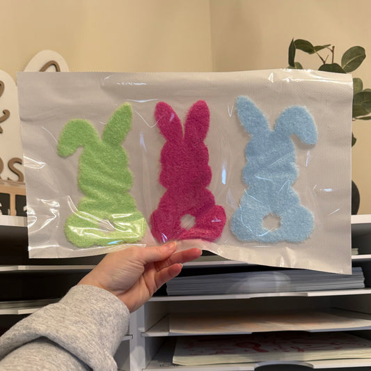 Colorful Bunnies Fluffy Patch