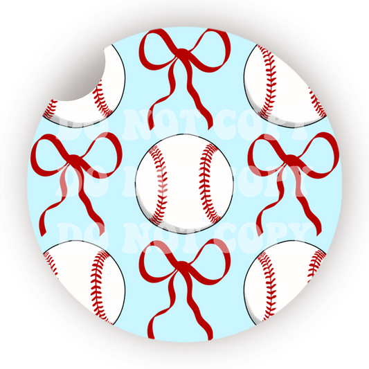 Coquette Baseball Car Coaster Sublimation Transfer (Set of 2)