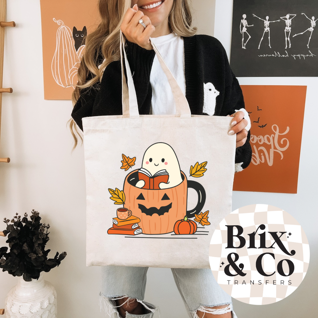 Bookish Ghost DTF HOT PEEL