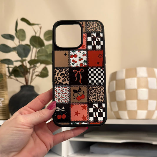 Edgy Patchwork iPhone 16 Pro Max Case