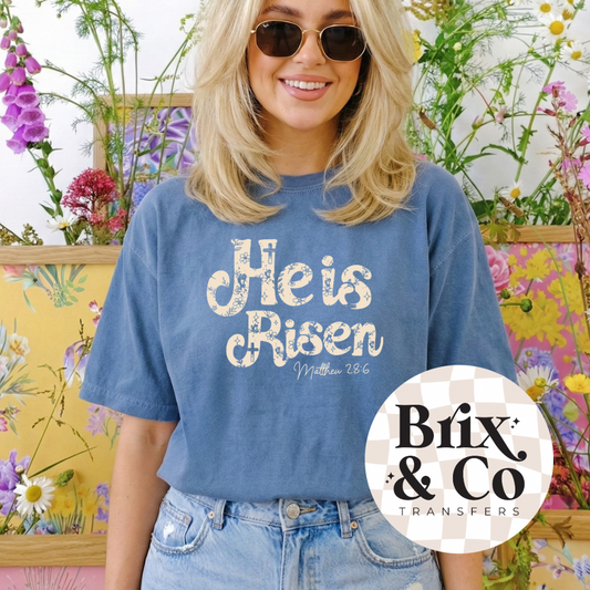 He Is Risen Single Color (Beige)