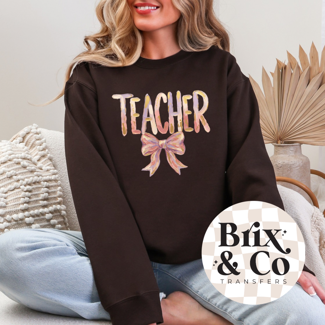 Coquette Teacher DTF HOT PEEL