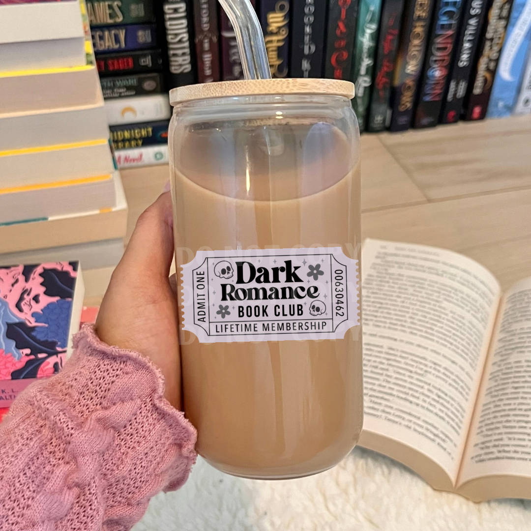 Dark Romance Book Club Ticket UVDTF 4” Decal