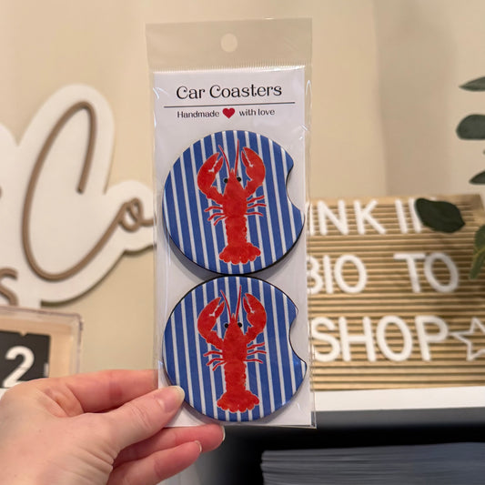 Lobsters Car Coasters