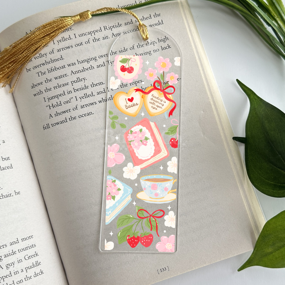 Reading Is Dreaming With Open Eyes UVDTF Bookmark