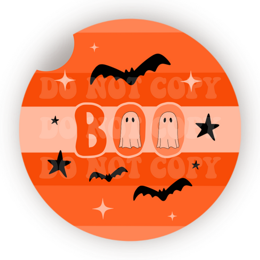 Boo Car Coaster Sublimation Transfer (Set of 2)