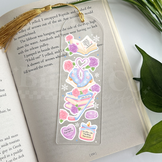 Hockey Romance UVDTF Bookmark