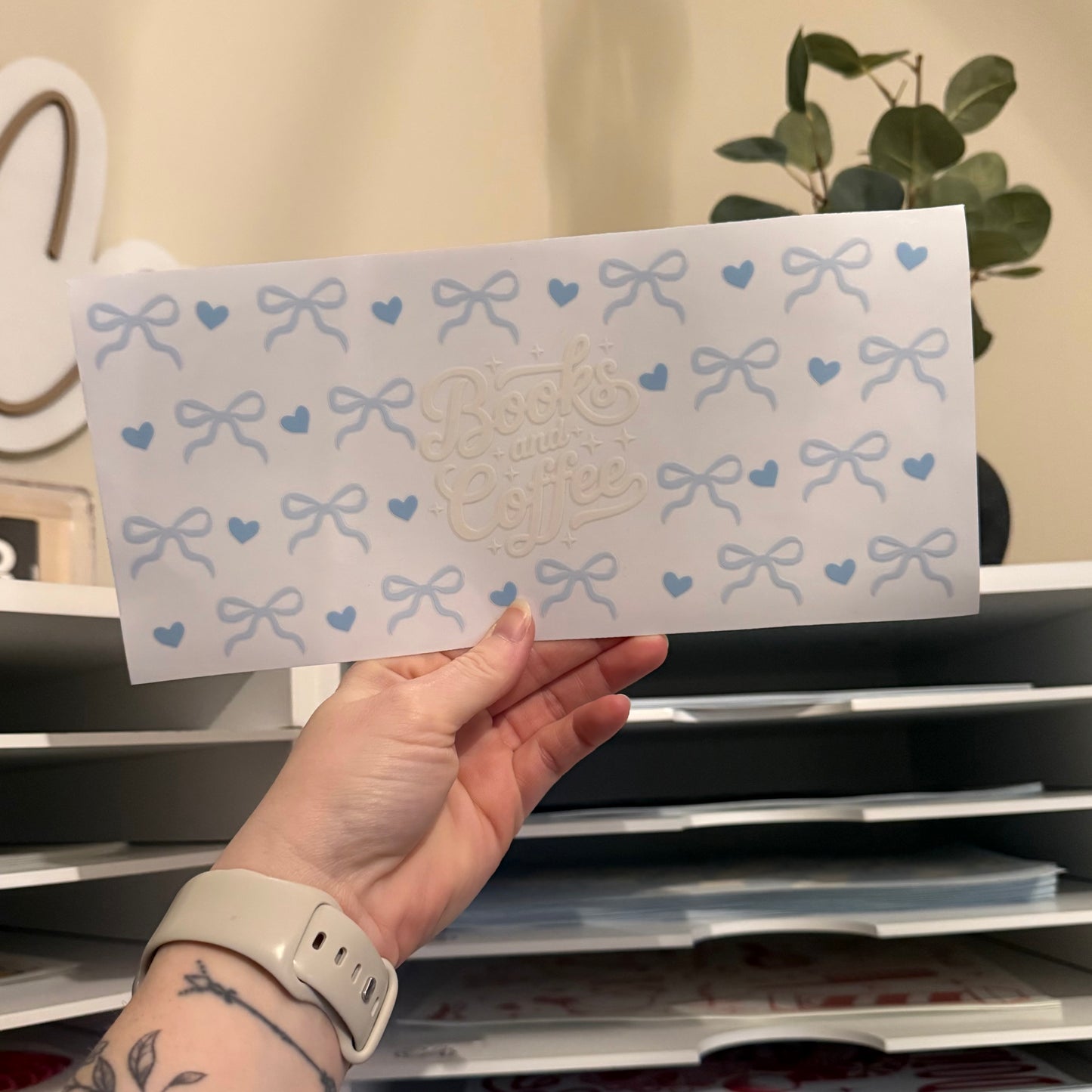 Books And Coffee UVDTF 16oz Glass Can