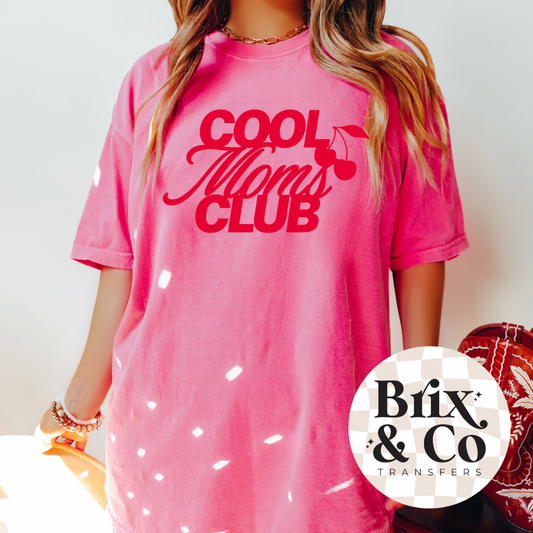 Cool Moms Club Single Color (Red)