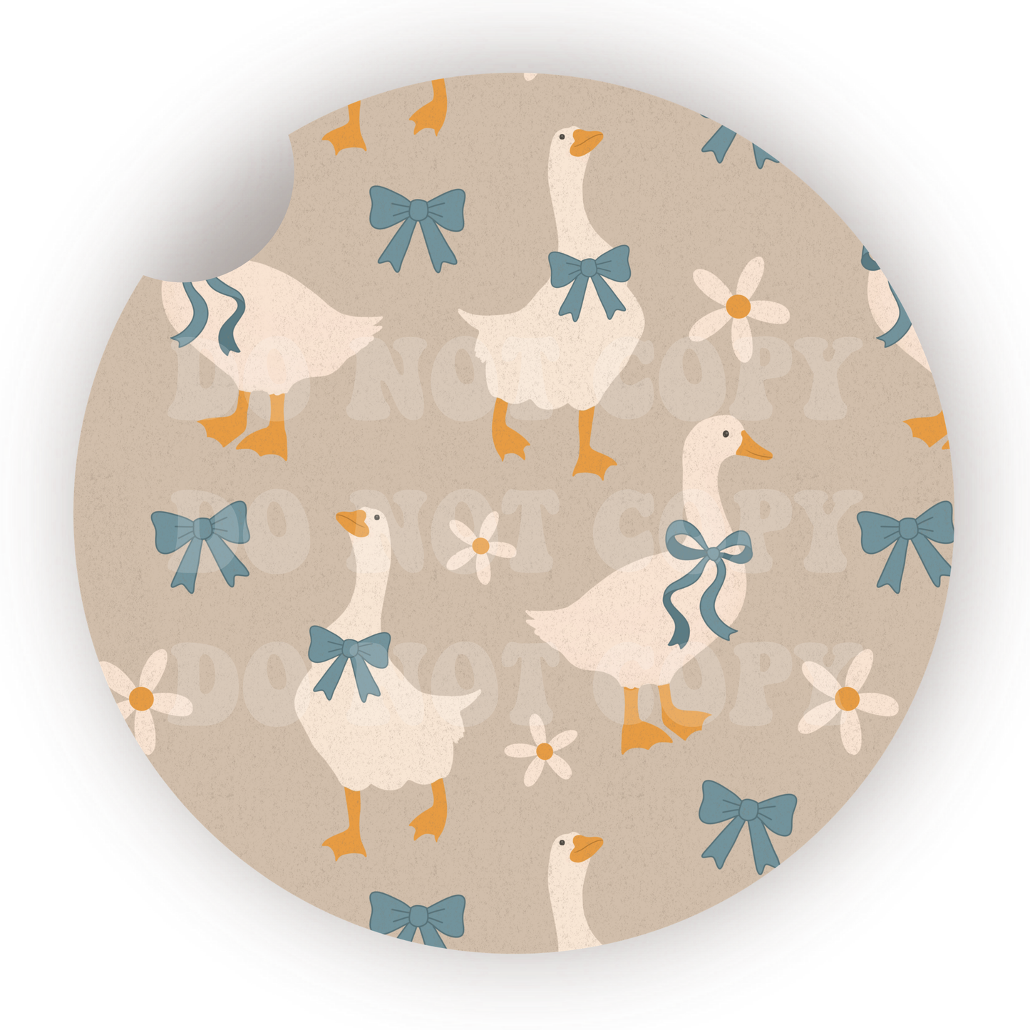 Coquette Geese Car Coaster Sublimation Transfer (Set of 2)