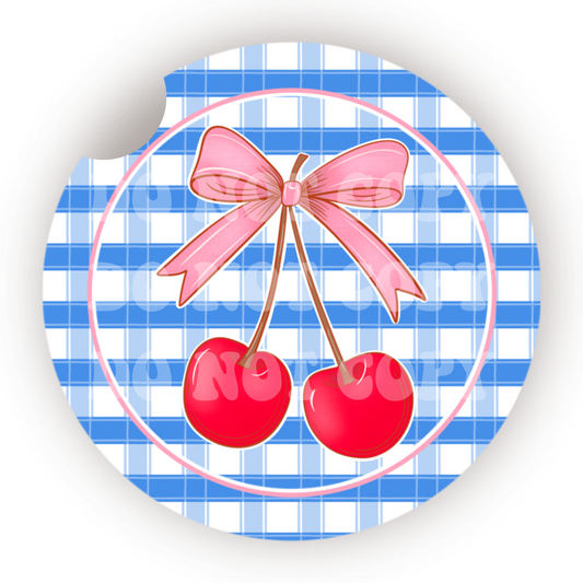 Coquette Cherries Car Coaster Sublimation Transfer (Set of 2)