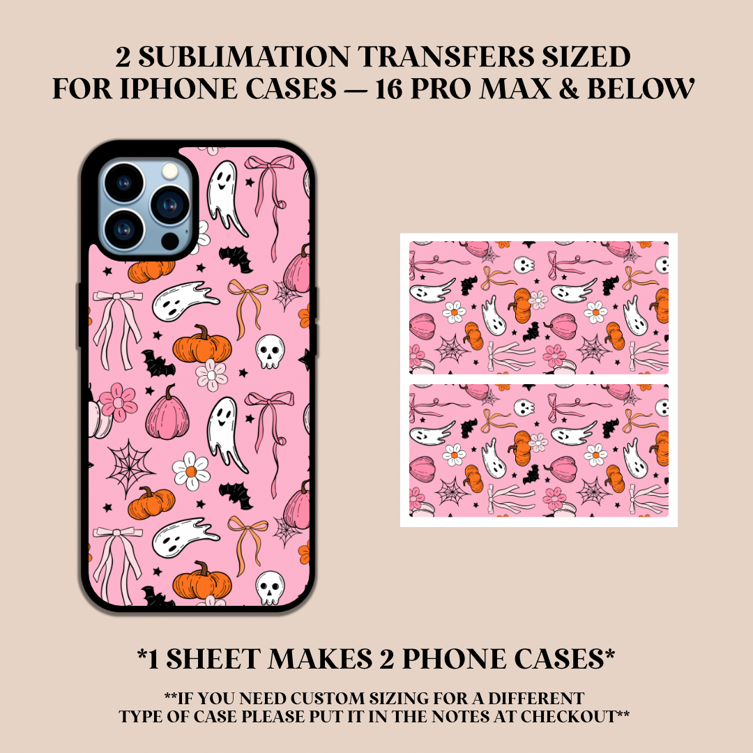 Fall Girlie Phone Case Sublimation Transfer