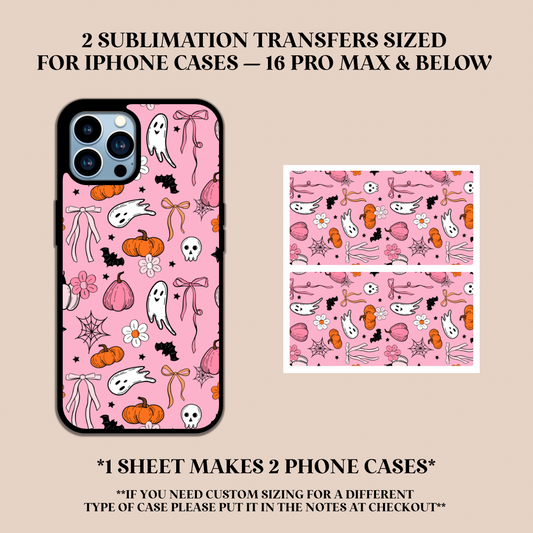 Fall Girlie Phone Case Sublimation Transfer