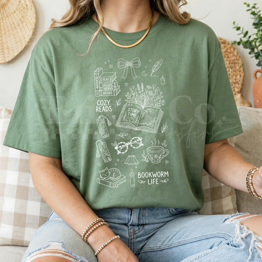Bookish Doodles Single Color