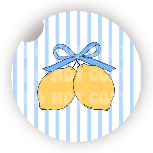 Coquette Lemons Car Coaster Sublimation Transfer (Set of 2)
