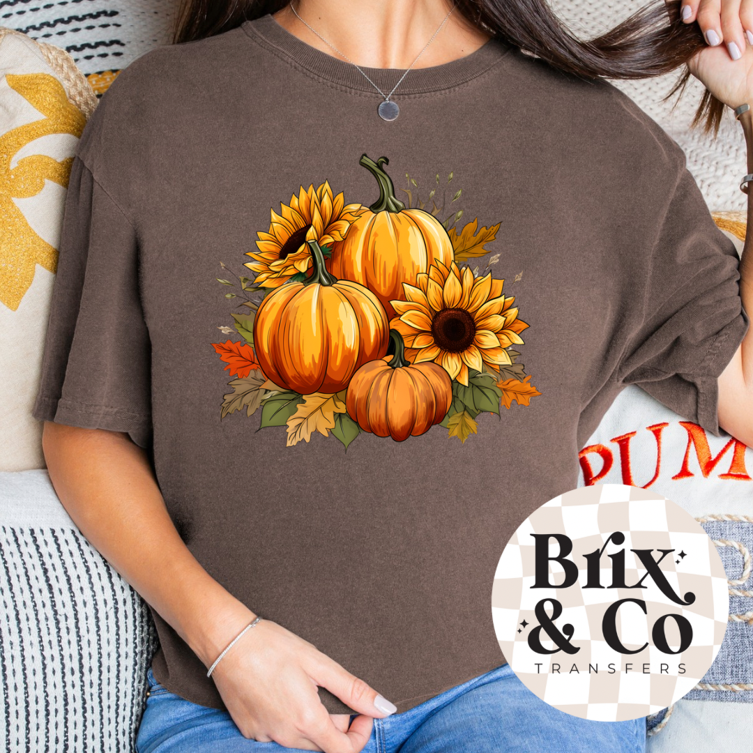 Pumpkins & Sunflowers DTF HOT PEEL