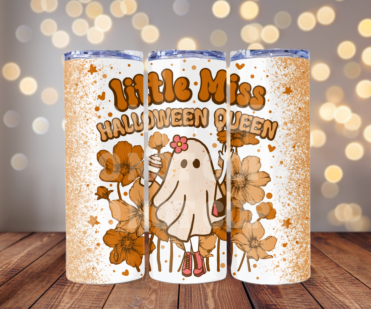 Halloween Queen 20 oz Skinny Tumbler Sublimation Transfer - Seamless