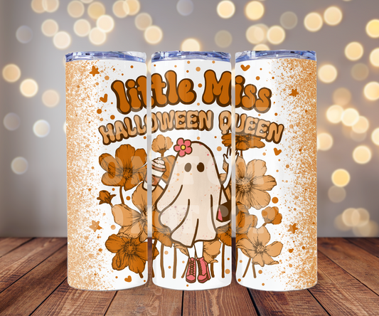 Halloween Queen 20 oz Skinny Tumbler Sublimation Transfer - Seamless