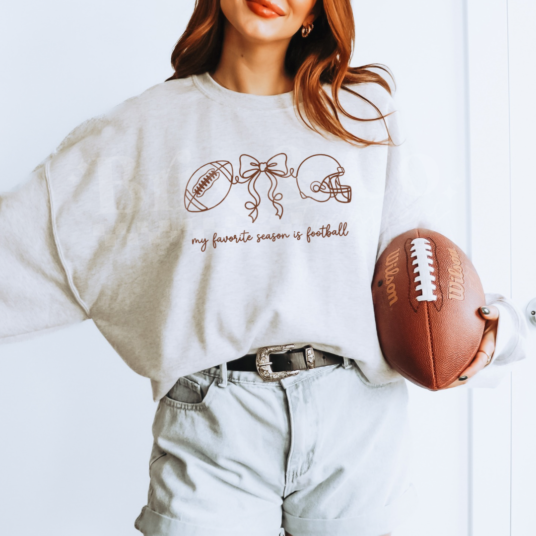 My Favorite Season Is Football Single Color (Brown)