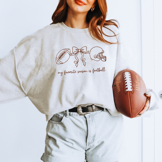 My Favorite Season Is Football Single Color (Brown)