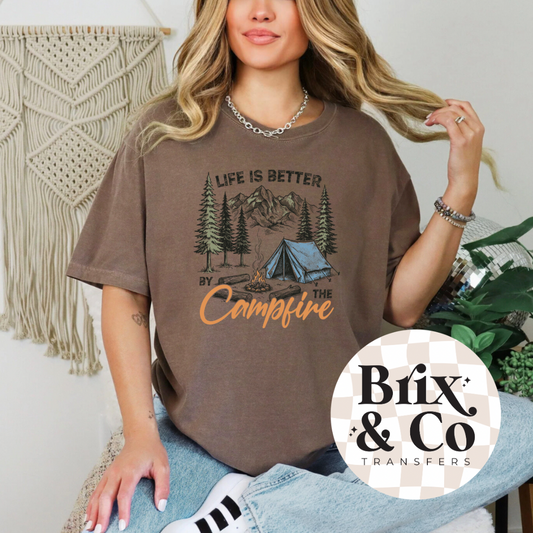 Life Is Better By The Campfire DTF HOT PEEL
