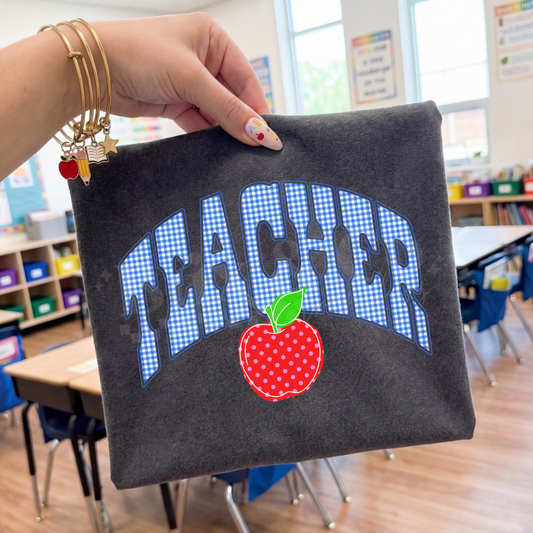 Plaid Teacher DTF HOT PEEL