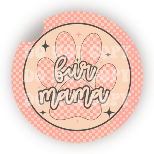 Fur Mama Car Coaster Sublimation Transfer (Set of 2)