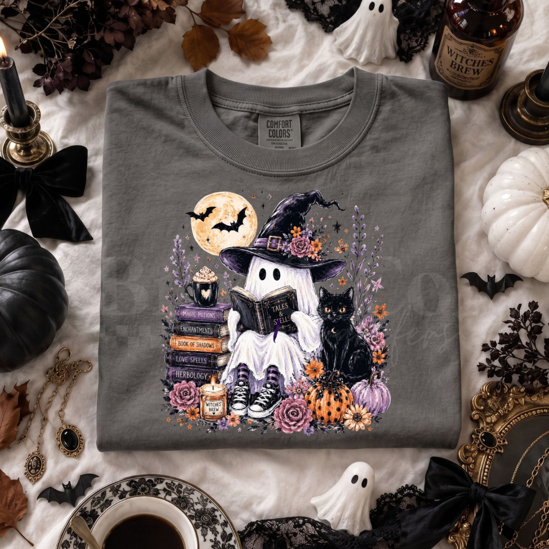Bookish Ghost DTF HOT PEEL