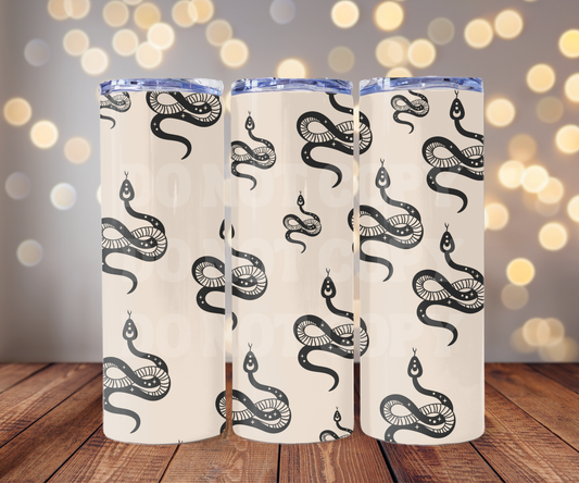 Snakes 20 oz Skinny Tumbler Sublimation Transfer - Seamless