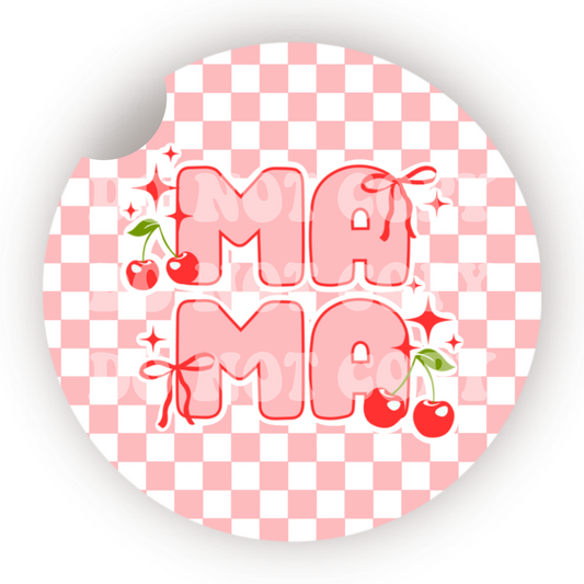 Cherry Mama Car Coaster Sublimation Transfer (Set of 2)