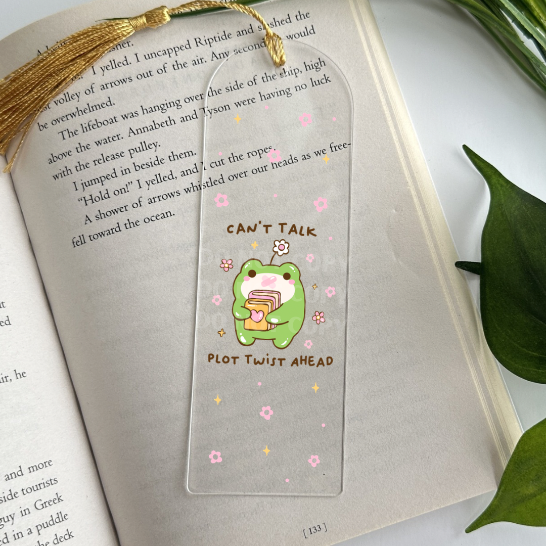 Plot Twist Ahead UVDTF Bookmark
