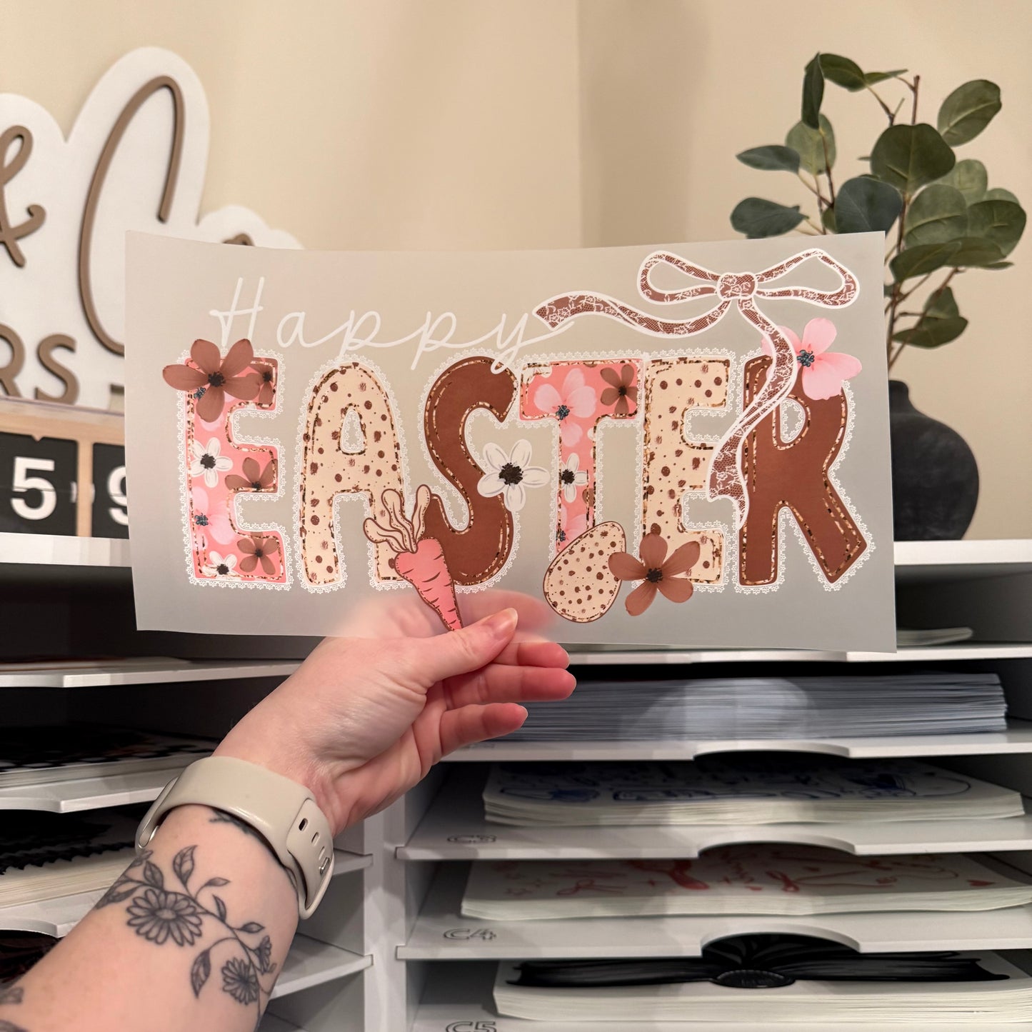 Happy Easter DTF HOT PEEL