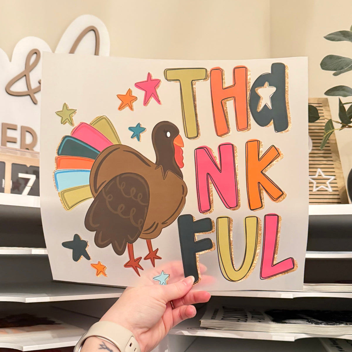 Preppy Thankful DTF HOT PEEL