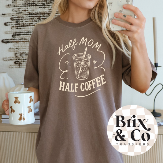 Half Mom Half Coffee Single Color (Beige)