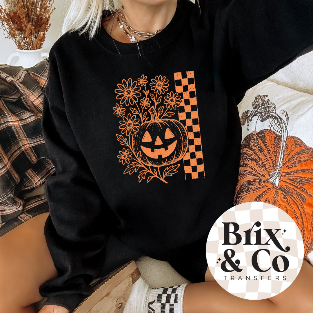 Checker Pumpkin Single Color (Orange)
