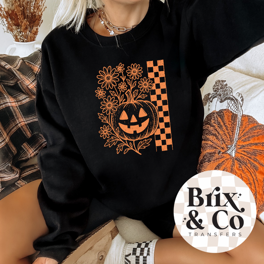 Checker Pumpkin Single Color (Orange)
