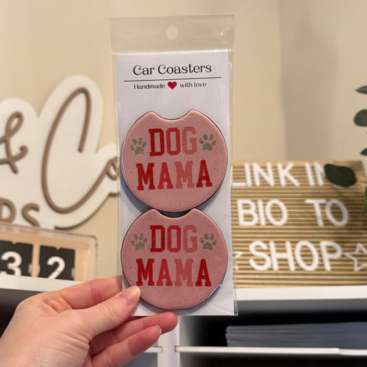 Dog Mama Car Coasters