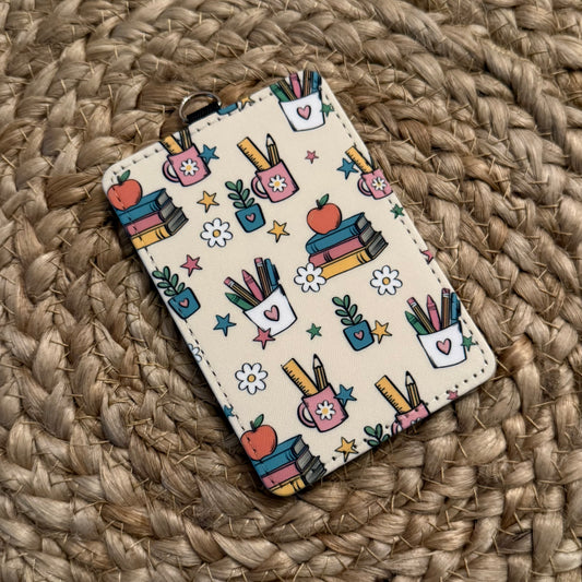 Teacher Doodles ID Badge Holder
