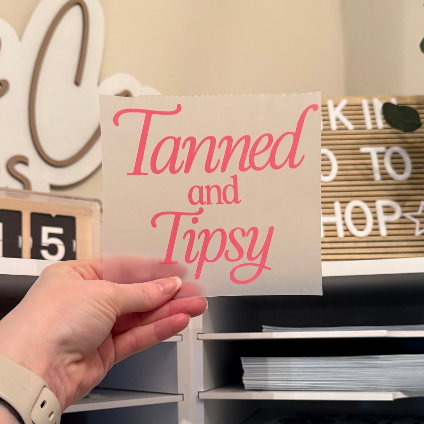 Tanned And Tipsy DTF HOT PEEL Hat 5”