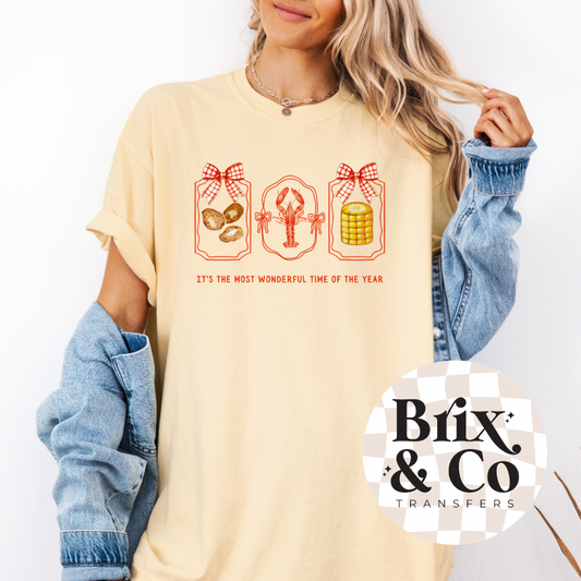 It’s The Most Wonderful Time Of The Year Crawfish DTF HOT PEEL