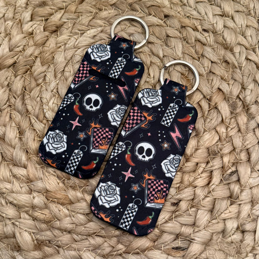 Dark Romance Chapstick Holder Keychain